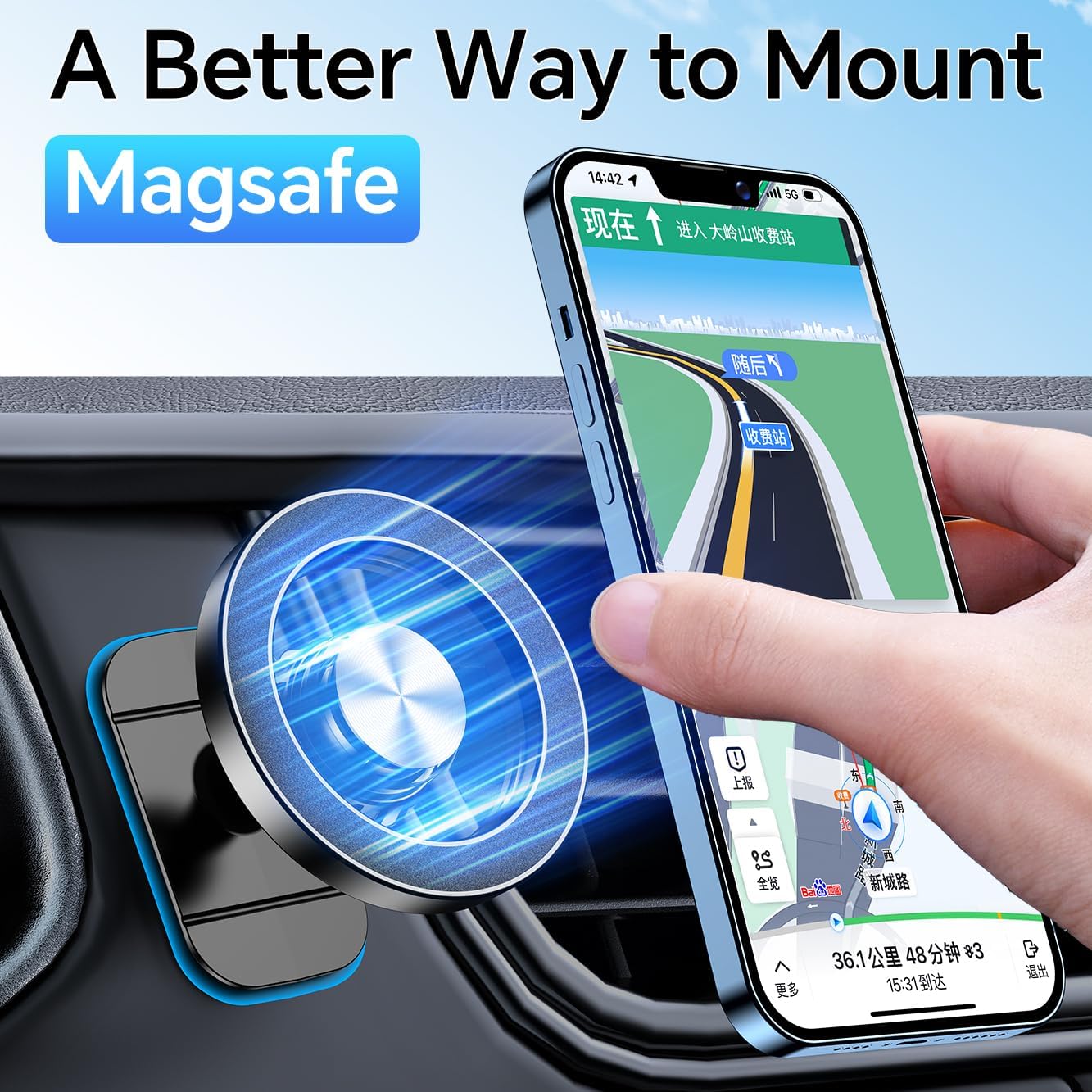 MagGrip Strong Dash MagSafe Mount