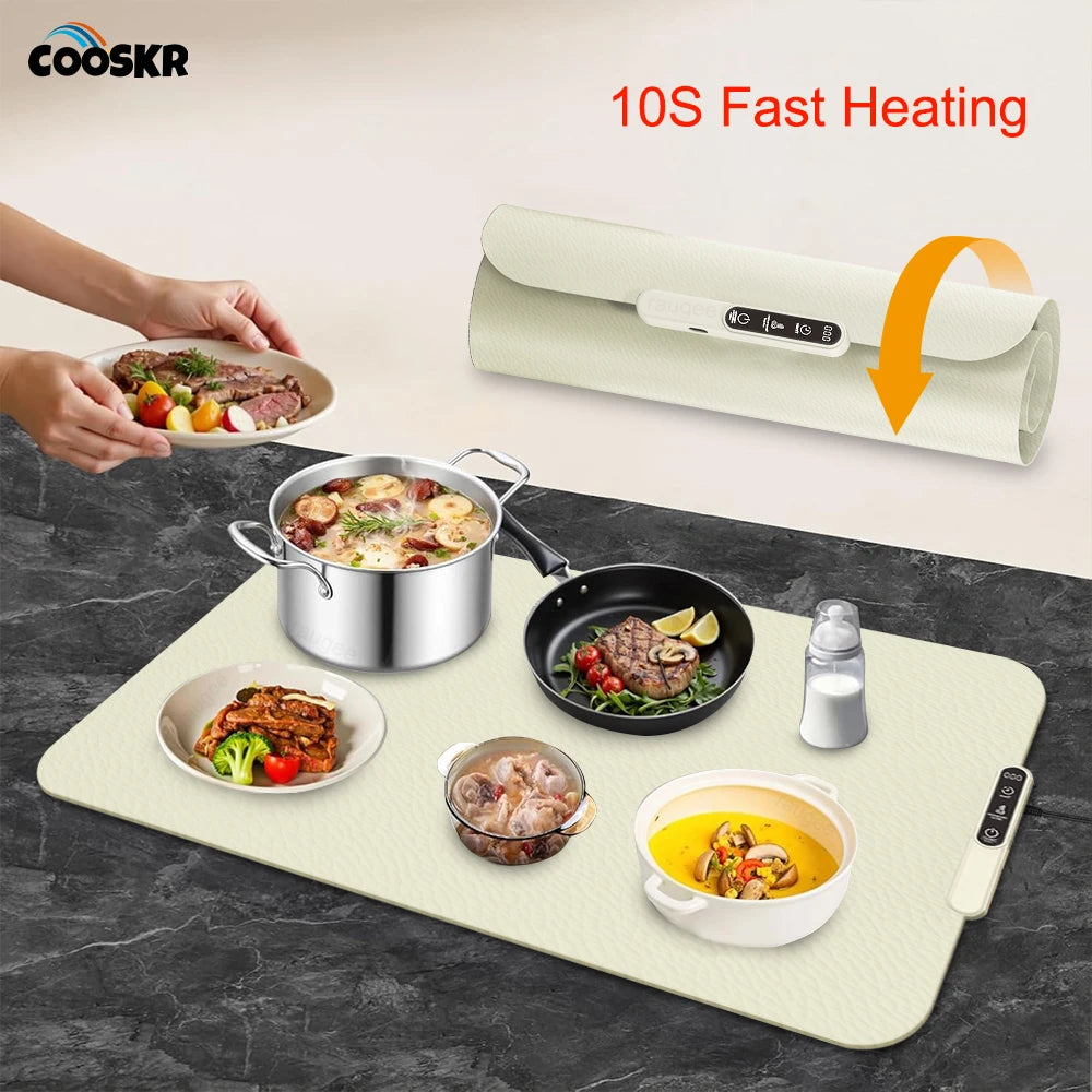 QuickHeat Foldable Table Warming Plate